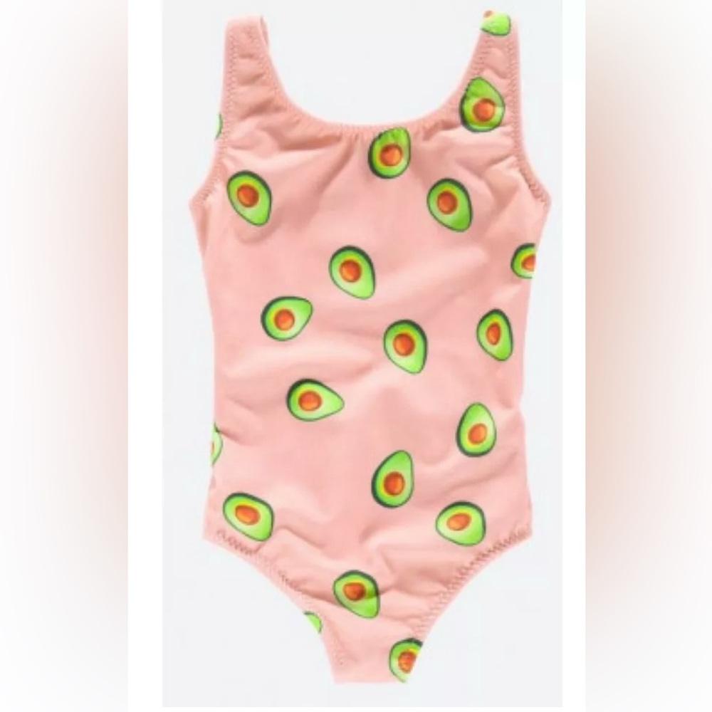 OAS Girls Avocado Bathing Suit Size 10